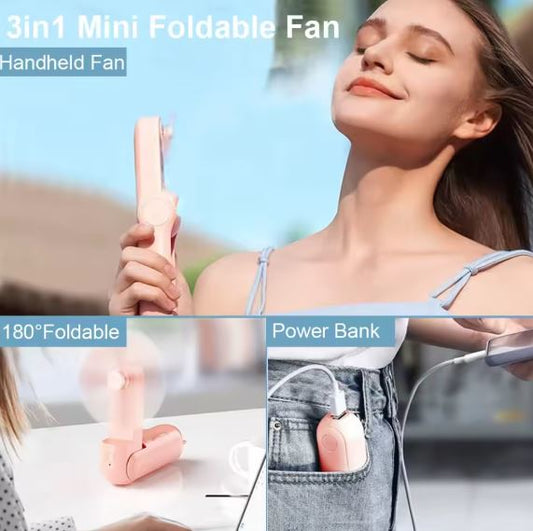 مروحة تبريد محمولة❄️ / ⚡POWERBANK 2000mAH